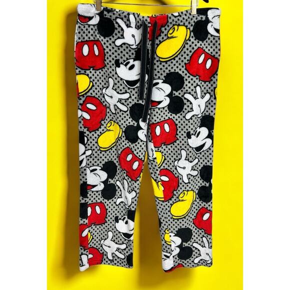 Disney Other - Disney Mickey Mouse Pajama Pants Sz XL 16-18 Soft Straight Leg Drawstring Waist